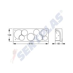 Özünlü Dorse Stop Lambası Avusturya Soket - 302 Stop Lambası