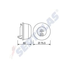 Mercedes Axor Sinyal Lambası Yuvarlak