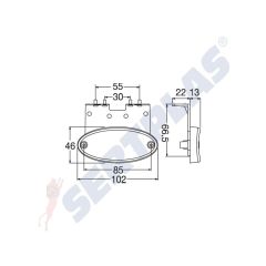 Tırsan Model Yan Kasa Lambası E Belgeli