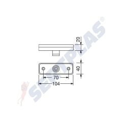 Dorse Ön Pozisyon Lambası Beyaz E Belgeli ADR'li