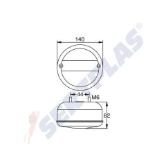 Dorse Hamburger Stop Lamba E Belgeli ADR Uyumlu 24 Volt