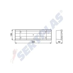 Mercedes Axor / Actros Yandan Soketli Stop Lamba E Belgeli