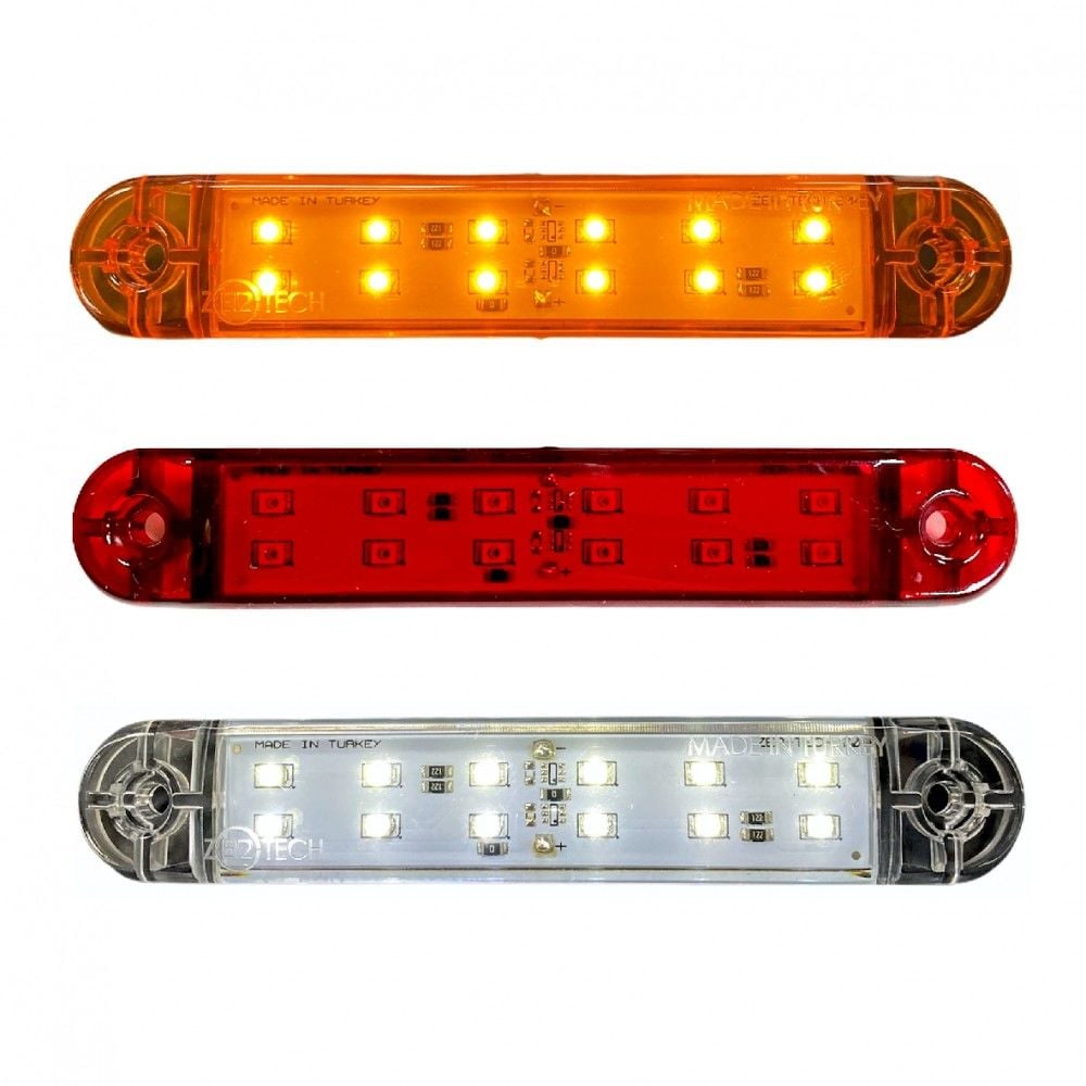 12 Ledli Çift Sıra Parmak Lamba