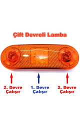 18 Ledli Sinyalli Dorse Yan Lamba