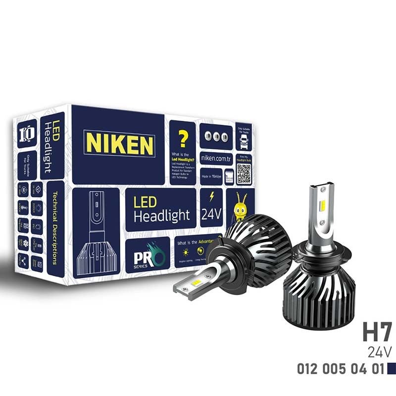 H7 Led Xenon Pro Serisi 8000 Lümen Işık Gücü 12/24 Volt