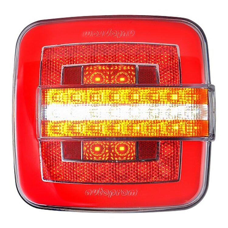 Kare Neon Led 7 Fonksiyonlu Dinamik Sinyalli Hamburger Stop Lamba E Belgeli