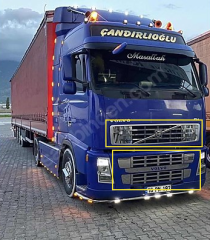 Volvo FH Panjur Kromu Alt + Üst Yeni Model