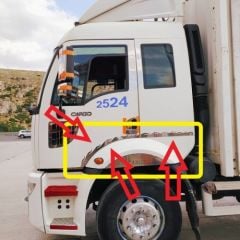 Ford Cargo Çamurluk Alev Çıtası Krom